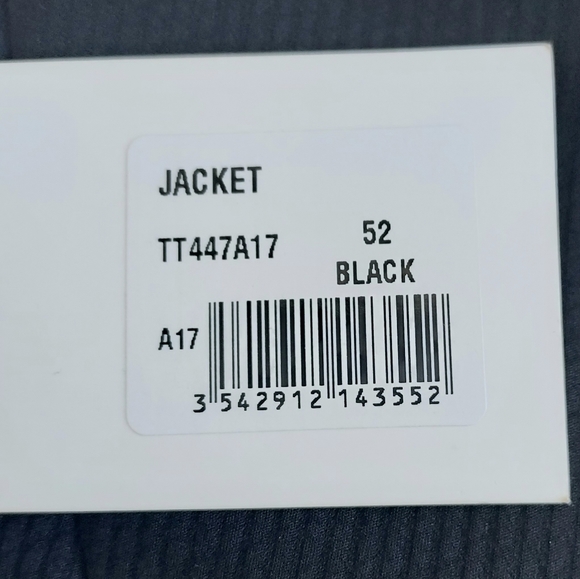 NWT Gabrielle By Molly Bracken Black Open Front W/2 Zip Pockets Blazer Size 52 - Picture 3 of 11